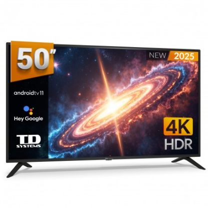 Imagen de Smart TV 50 pulgadas Led 4K, televisor Hey Google Official Assistant, control por voz - TD Systems PRIME50C20GLE